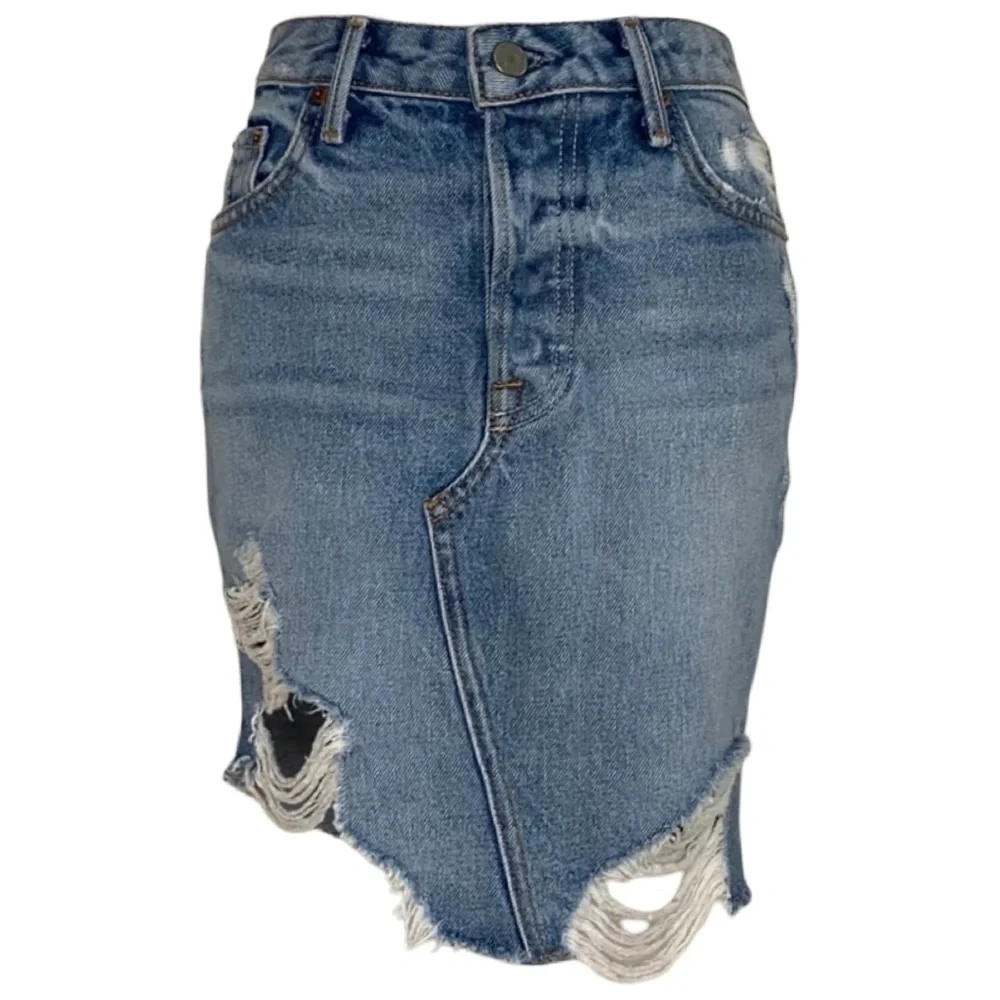 Revolve Grlfrnd Rhoda High Low Mini Skirt in Lava Bed Size 24